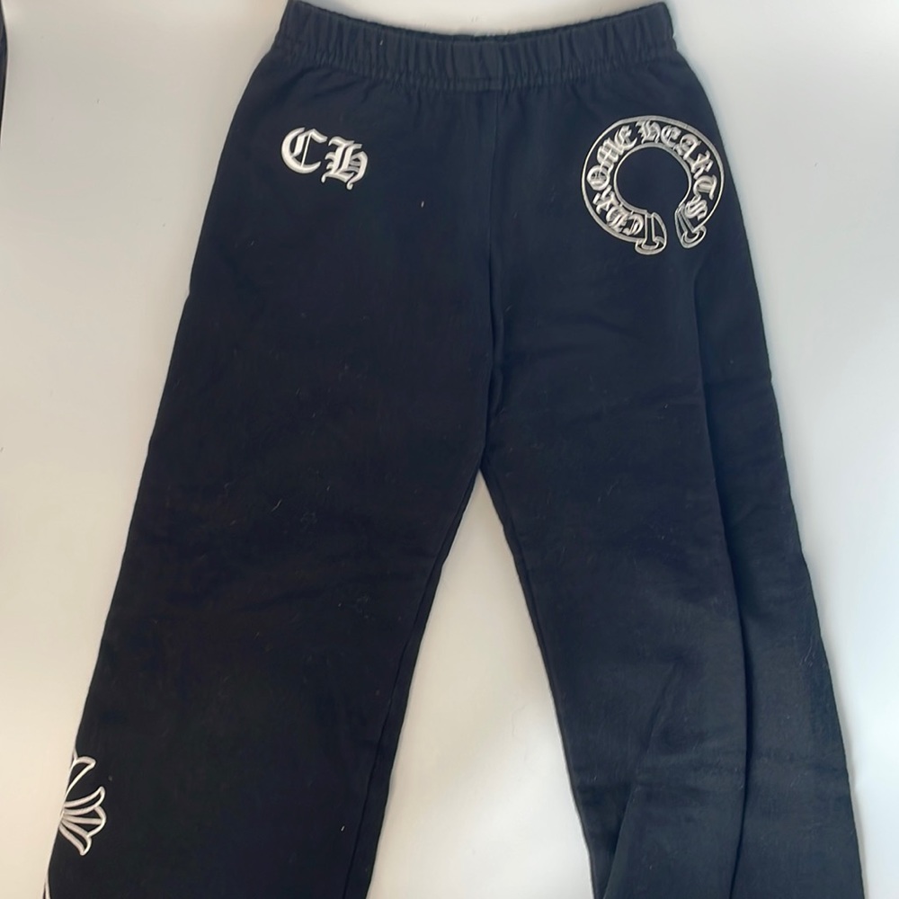 chrome heart kids black pants 4T